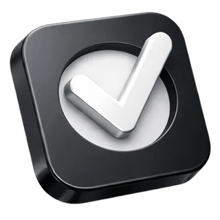 3D approval checkmark icon on the Prizantment about page